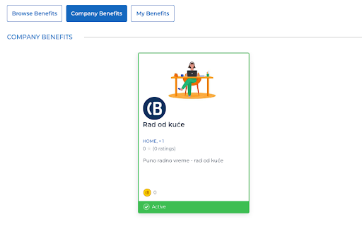 My company benefits.